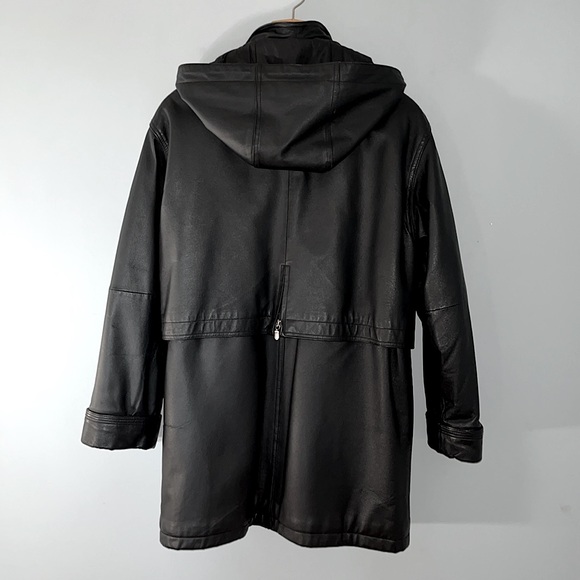 Vintage Sequence Leather Anorak - Picture 2 of 7